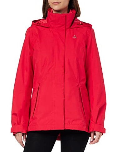 Schöffel Damen 3in1 Jacket Partinello L, wind- und wasserdichte Winterjacke mit separat verwendbarer Fleece Jacke, bequeme Regenjacke mit verstellbarer Kapuze, black, 40 im Sale